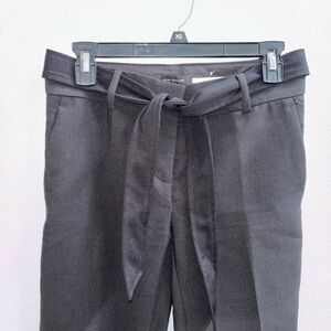 Ann Taylor Black Dress Pants with Tie-Waist